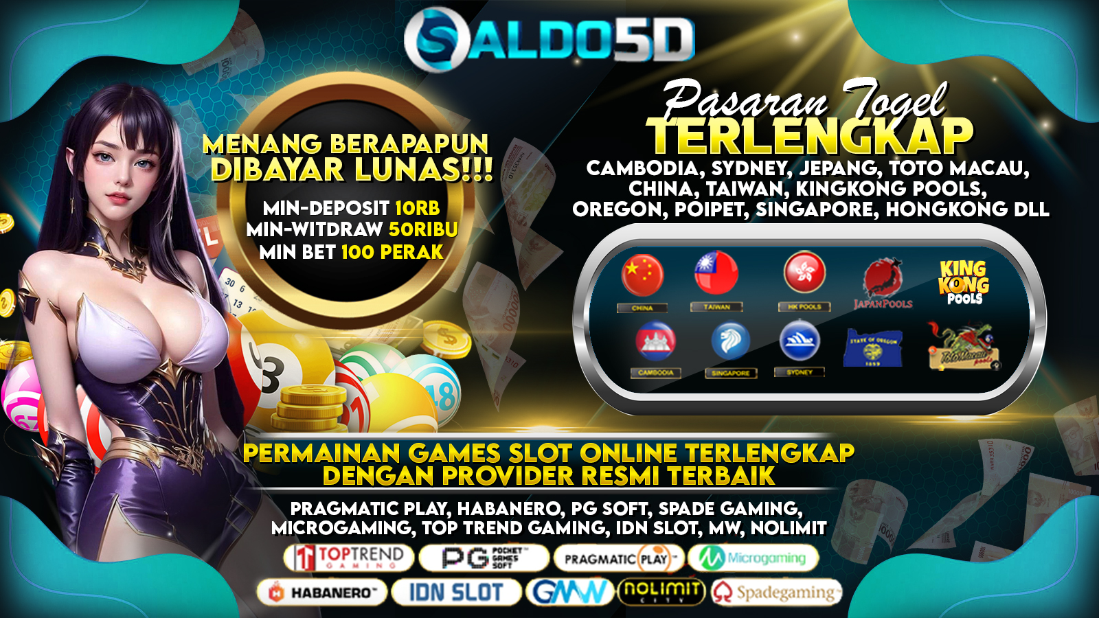 SALDO5D > Bandar Togel Online Dengan Hadiah 4D 10 Juta Dan Pasaran Togel WLA Resmi Terlengkap